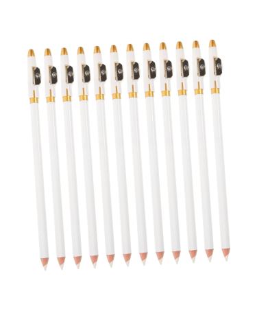FRCOLOR FRCOLOR 12Pcs Eyebrow Pencil Sharpener Women Makeup Brow Pencil Eyebrow Pencil White Eyebrow Pencil Women Wood Eyebrow Pencil Eyeliner Pencil Eyebrow Pencil Makeup Wood