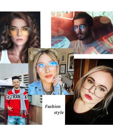 Dollger Blue Light Filter Glasses for Women - Stylish Metal Frame Anti-Glare Protection for PC TV Gaming & Cell Phones - Buy Online on GoSupps.com