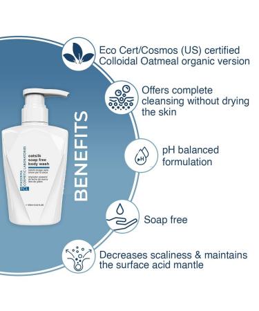 FCL Oatsilk Soap Free Body Wash - 2.5% Shea Butter for Dryness Psoriasis & Keratosis Pilaris Relief | 13.52 Fl Oz - Buy Online on GoSupps.com