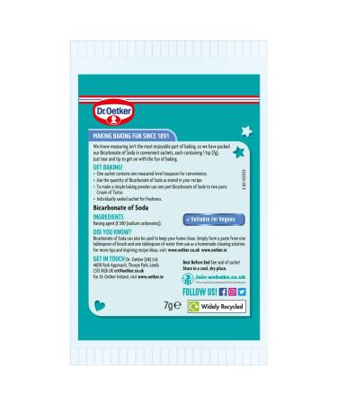 Dr. Oetker Home Baking Bicarbonate of Soda 6x7g - Baking Ingredients - Buy Online on GoSupps.com