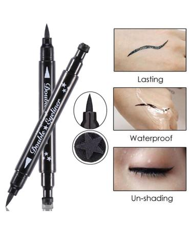 2 in 1 Double Liquid Eyeliner - Waterproof Pencil with Heart Stamp | Durable Eye Cosmetics for Stunning Looks - Buy Online on GoSupps.com