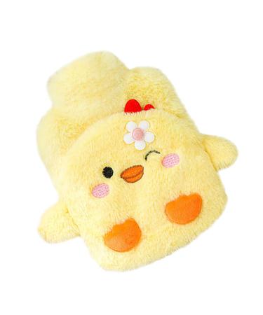 Heat bottle duck thermal bottle animal heat bottles for children heat bottle cuddly small hot hot water bottle soft plush nice good gift for child family & friend 500ml ducks