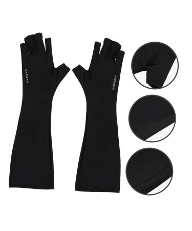POPETPOP 1 Pair Nail Gloves Manicure Gloves Fingerless Gloves Gel Nail Led Lamp Nail Art Tools Fingerless Mitts Manicure Art Gloves Gloves Sun Protection Mj03 Polyester - Buy Online on GoSupps.com