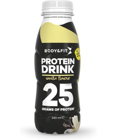  Body & Fit Body&Fit Protein Drink Ready-to-drink protein shake protein supplement vanilla and iced coffee 6 x 330 ml - Buy Online on GoSupps.com