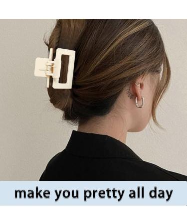 Small Claw Clips 4Pcs 1.6" Matte Small Hair Claw Clips for Women and Girls Nonslip Square Hair Claws for Fine/Medium/Thick Hair Stylish & Durable Hair Accessories - Assorted Warmer Colors - Buy Online on GoSupps.com