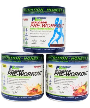 PERFORMANCE INSPIRED Nutrition Pre-Workout Powder - Contains Citrulline - Nitrosigine - Green Tea - All Natural - 1.49 lb - Tropical Fruit Punch - Buy Online on GoSupps.com