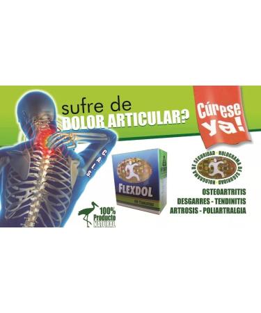 Flexdol Joint Support - 100% Natural Arthritis Relief - Original Green Formula for Joint Health - International Shipping Available - Buy Online on GoSupps.com