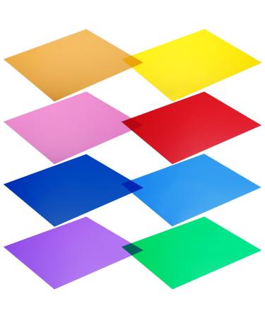 Neewer 12 x 12 inches 8 Packs Transparent Color Correction Lighting Gel Filter in 8 Colors