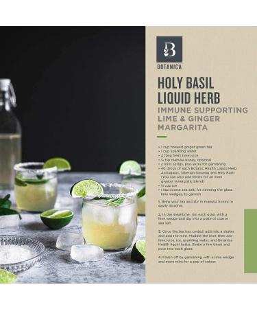 Botanica Holy Basil Liquid Herb Extract Tincture Increases Energy Reduces Stress & Anxiety Natural Herb Extract Remedy Non-GMO Vegan Gluten Free Antioxidant (50mL) - Buy Online on GoSupps.com