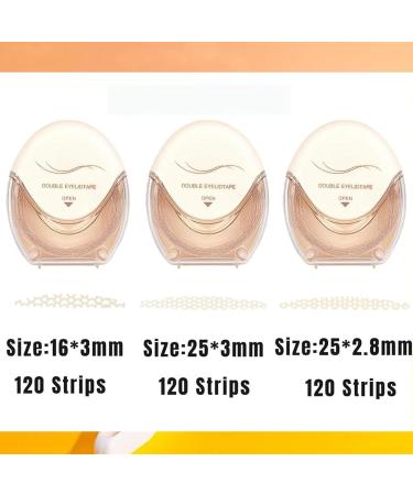 240PCS Satvee Eyelid Tapes - Waterproof Double Eyelid Tapes Generalizy Eyelid Tape Finaugurate Glue-Free Invisible Double Eyelid Sticker (S Double Moon) - Buy Online on GoSupps.com