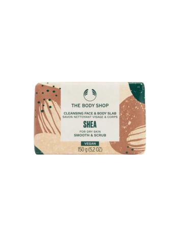 The Body Shop Shea 150g Cleansing Face & Body Slab - Soap (Vegan)