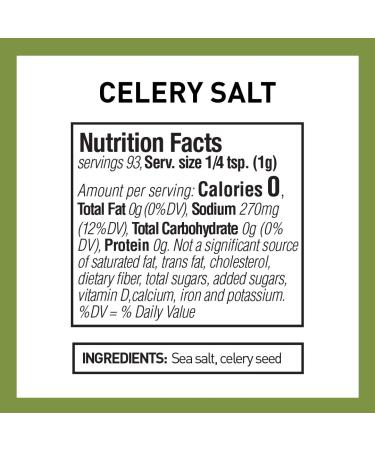 The Spice Hunter Celery Salt Blend - 3.3 oz. Jar | Premium Quality Seasoning - Buy Online on GoSupps.com