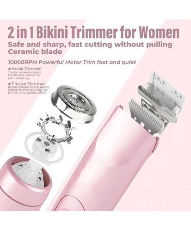 Rasoir Klyne 2.0 Klyne Tondeuse Femme 2-En-1 Rasoir lectrique Femme Intime Surete tanche IPX 7 Convient pour Le Visage Les Jambes et Les Aisselles (Violet) - Buy Online on GoSupps.com