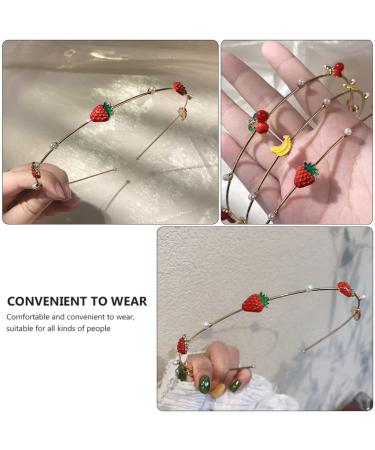 Holibanna Strawberry Headband - Stylish Metal Hair Hoop for Women & Girls | Perfect Headdress for Any Occasion - Buy Online on GoSupps.com