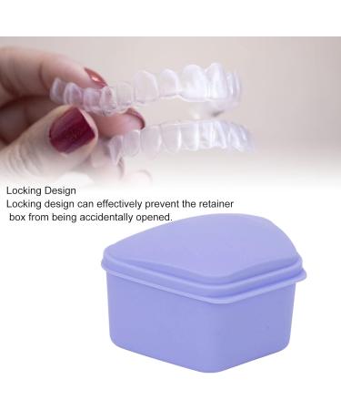 Face Mask Container - Exquisite Trapezoid Lock Design Case for Travel - Purple - Ideal for International Shipping - Buy Online on GoSupps.com