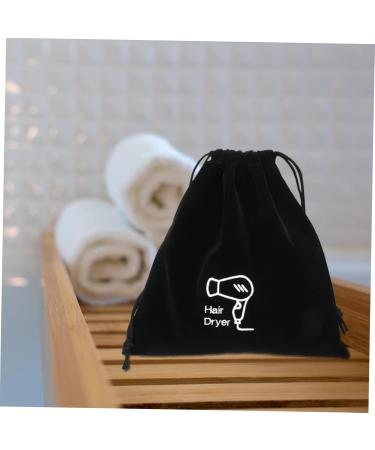 WOONEKY 10 Pcs Storage Bag Travel Bag for Hair Styling Tools Styling Tools Drawstring Bag Black Velvet - Buy Online on GoSupps.com