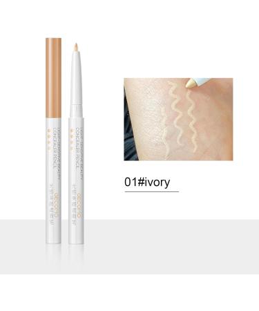 Concealer for Waterproof Eyebrow Coverage Foundation Cream Concealer Pencil for Long Lasting Blemishes Smoothing Moisturizing 3 Colors 12b - Buy Online on GoSupps.com