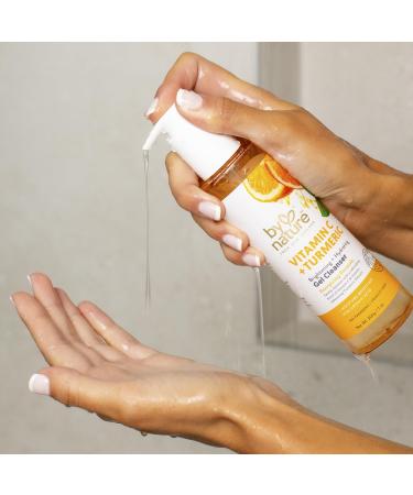 By Nature Brightening & Hydrating Gel Cleanser Facewash with Vitamin C Turmeric - 7 Oz - Buy Online on GoSupps.com