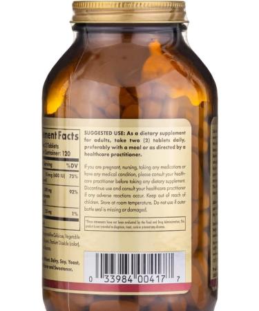 Solgar Calcium 600 from Oyster Shell with Vitamin D3 240 Tablets - Pack of 2 - Buy Online on GoSupps.com