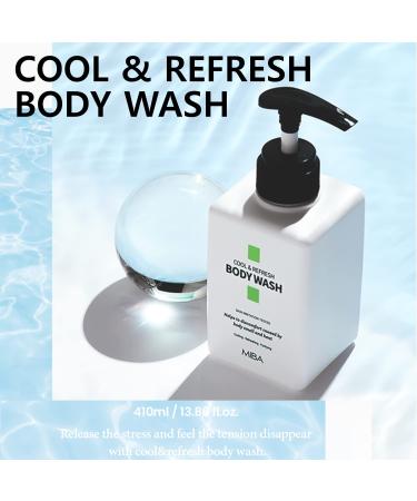 MIBA Cool & Refresh Body Wash 410ml | Soothing Formula for Body Odor & Heat Relief | Gentle for Family Skin | Ship Worldwide - Buy Online on GoSupps.com
