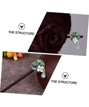FRCOLOR Hanfu Hairpin Wooden Hair Stick Chinese Retro Hairpins Bun Hair Clip Chinese Bridal Hair Pin Japanese Hair Sticks Chinese Hair Sticks Vintage Classic Bride China - Buy Online on GoSupps.com
