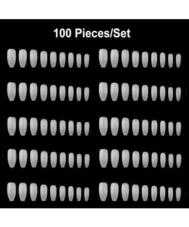 dijiusidy 1 Set False Nail Wear-resistant Fashionable Fine Workmanship Easy Installment Long Service Life Magnificent Manicure Kit Natural Color - Buy Online on GoSupps.com