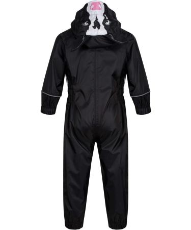 Regatta Girl's Charco All-in-One Suit 24-36 Black/White - Stylish and Functional Outdoor Wear - Buy Online on GoSupps.com