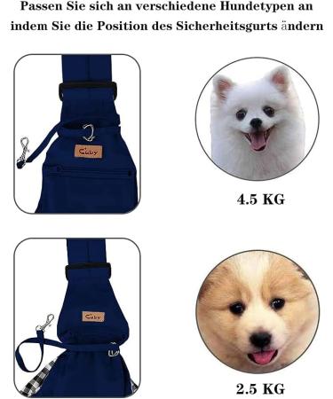 Buy Cuby Adjustable Dog & Cat Sling Carrier - Travel Pet Bag with Buckle & Velcro Fastener | International Shipping - Buy Online on GoSupps.com