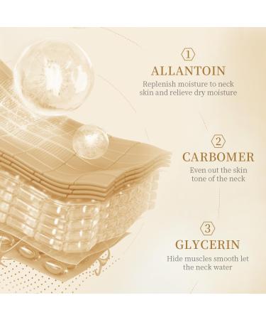 SADOER Golden Collagen Neck Mask Neck Wrinkle Pads Refreshing Moisturizing and Fading Fine Lines 5 Pairs - Buy Online on GoSupps.com