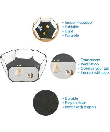 Amakunft Small Animals C&C Cage Tent - Portable Playpen for Guinea Pigs, Rabbits, Hamsters & More - Buy Online on GoSupps.com