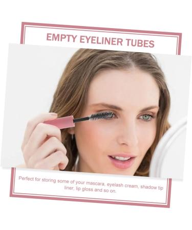 Healeved 25 Pcs Mascara Tube Cosmetic Containers Makeup Eyelash Brush Abs Pink Filling Lip Gloss Tube - Buy Online on GoSupps.com