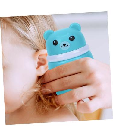 Hemoton 2pcs Bear Powder Puff Box | Travel Baby Powder Container | Talcum Powder Container | Cosmetic Powder Puff with Travel Case | Blue 10X7CM - Buy Online on GoSupps.com