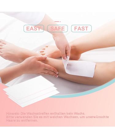 Charmyth Wax Strips for Hair Removal - 100 Fleece Strips for Face Upper Lip & Eyebrows | Perfect for Candles | International Shipping Available - Buy Online on GoSupps.com