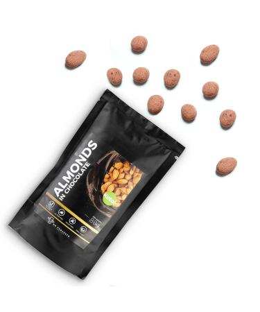 Almonds in dessert chocolate - Mr Fudgesto sweets - premium enjoyment - luxurious confectionery for gourmet delights - box 80g - Buy Online on GoSupps.com