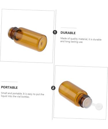 Ipetboom 18 PC Essential Oil Container Glass Containers Amber Glass Bottle Travel Cosmetic Containers Makeup Perfume Bottle Travel Liquid Container Small Glass Bottle Travel Containers Mini - Buy Online on GoSupps.com