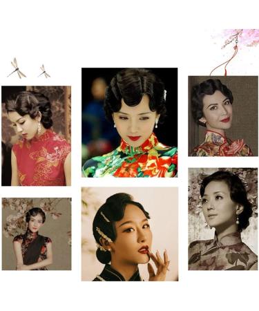 Bangs Hair Clip Finger Wave Bangs Clip In Bangs 10" Vintage Ripple Bangs Synthetic Hairpieces Black Retro Hand-pushed Bangs for Photography Cosplay Costume Party Bangs Clip in Hair (Color : A) - Buy Online on GoSupps.com