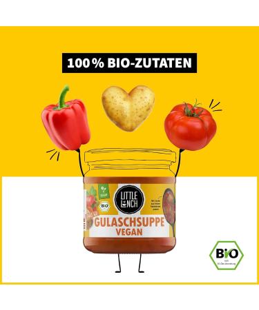 Little Lunch Organic Goulash Soup - Vegan No Added Sugar 6x350g | Healthy Meat Alternative for Veganuary - Buy Online on GoSupps.com