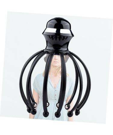 Coolhiya 1stk Head Massager & Manual Back Scratcher | Octopus Massage Tool for Relaxation & Scalp Care - 18x14.5cm Black - Buy Online on GoSupps.com