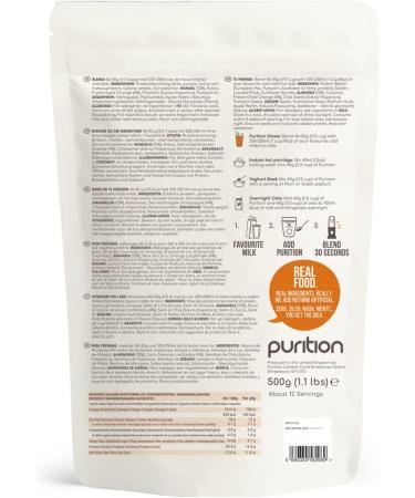 Purition Vegan Almond & Orange Protein Powder - 12 Meal Bag for Keto Shakes, Smoothies & Weight Management | Natural Ingredients | 1.00g (Pack of 1) - Buy Online on GoSupps.com