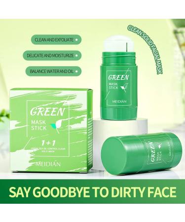 Green Tea Clay Mask Stick for Deep Cleanse and Blackhead Removal - Oil-Control Skincare for Women and Men - Buy Online on GoSupps.com