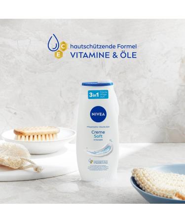 NIVEA Creme Soft Shower Gel 250ml - Moisturizing Body Wash New Version International Shipping - Buy Online on GoSupps.com