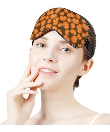 Buy Fresh Ripe Pumpkins Sleep Mask for Women | Adjustable Eye Shades & Elastic Strap - Perfect for Sleep & Relaxation - Buy Online on GoSupps.com