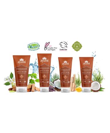 Ayumi Sandalwood & Ylang Ylang Face Scrub | Vegan Cruelty-Free Dermatologically Tested 125ml - International Shipping Available - Buy Online on GoSupps.com