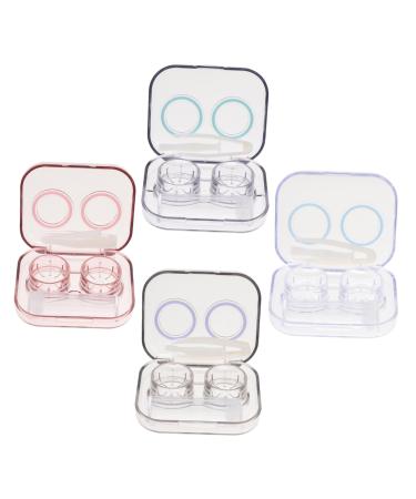 Ultechnovo 4 Series Box Storage Box for colored eye contact applicator Contact lens container for outside lentils dose lens pockets cosmetic container toilet article container