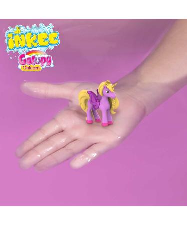 Inkee Galupy Unicorn 3 Set | Surprise Bath Bombs for Kids | 3x 100g Caramel Scented Bathing Balls with Jojoba Oil & Unicorn Figures - Buy Online on GoSupps.com