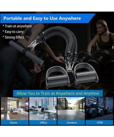 Fitness Elastic Bands Multifunctional 4 Tubes Latex Pull Rope Expander Workout Pedal Sports Resistance Bands Home Gym (Black 1set) - Buy Online on GoSupps.com