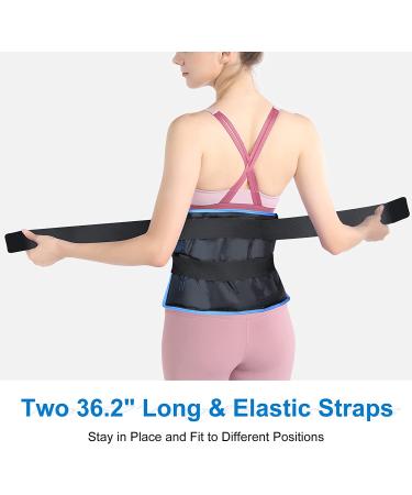 SuzziPad XXL Ice Pack for Back Pain Relief - 13x21 Gel Cold Pack with 2 Straps | Ideal for Swelling, Bruises, Sprains, Post-Surgery - Buy Online on GoSupps.com