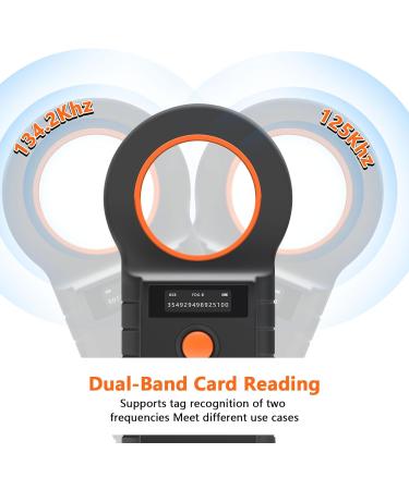RFID Microchip Reader for Dogs & Cats - Chiplesger 134.2kHz 128 Memory ISO11784/85 Animal Identification - Buy Online on GoSupps.com