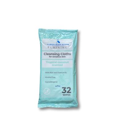 pH Balance Feminine Wash Set | Equate 12 oz + Fusion Shop Store Cleansing Cloths for Sensitive Skin - Buy Online on GoSupps.com