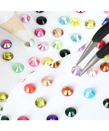 36000Pcs 3mm Jelly Rhinestones Kit - Mixed Color Resin Rhinestones for Nail Clothes Shoes Tumblers - Flat Back Round Decorative Gems - Buy Online on GoSupps.com